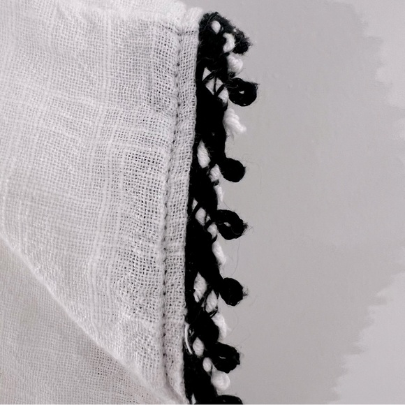 Cat & Jack Girls Sz L (10/12) White Boho Embroidered Top 100% Cotton - Picture 4 of 9